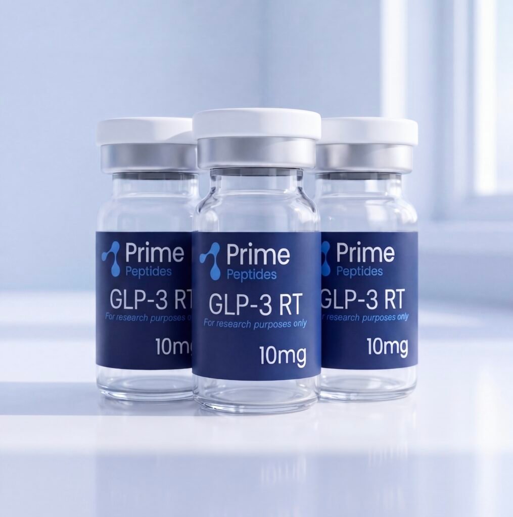 GLP-3 RT 10mg 3 Vials: 3rd Gen Weight Loss Research Peptide (COA- second image)